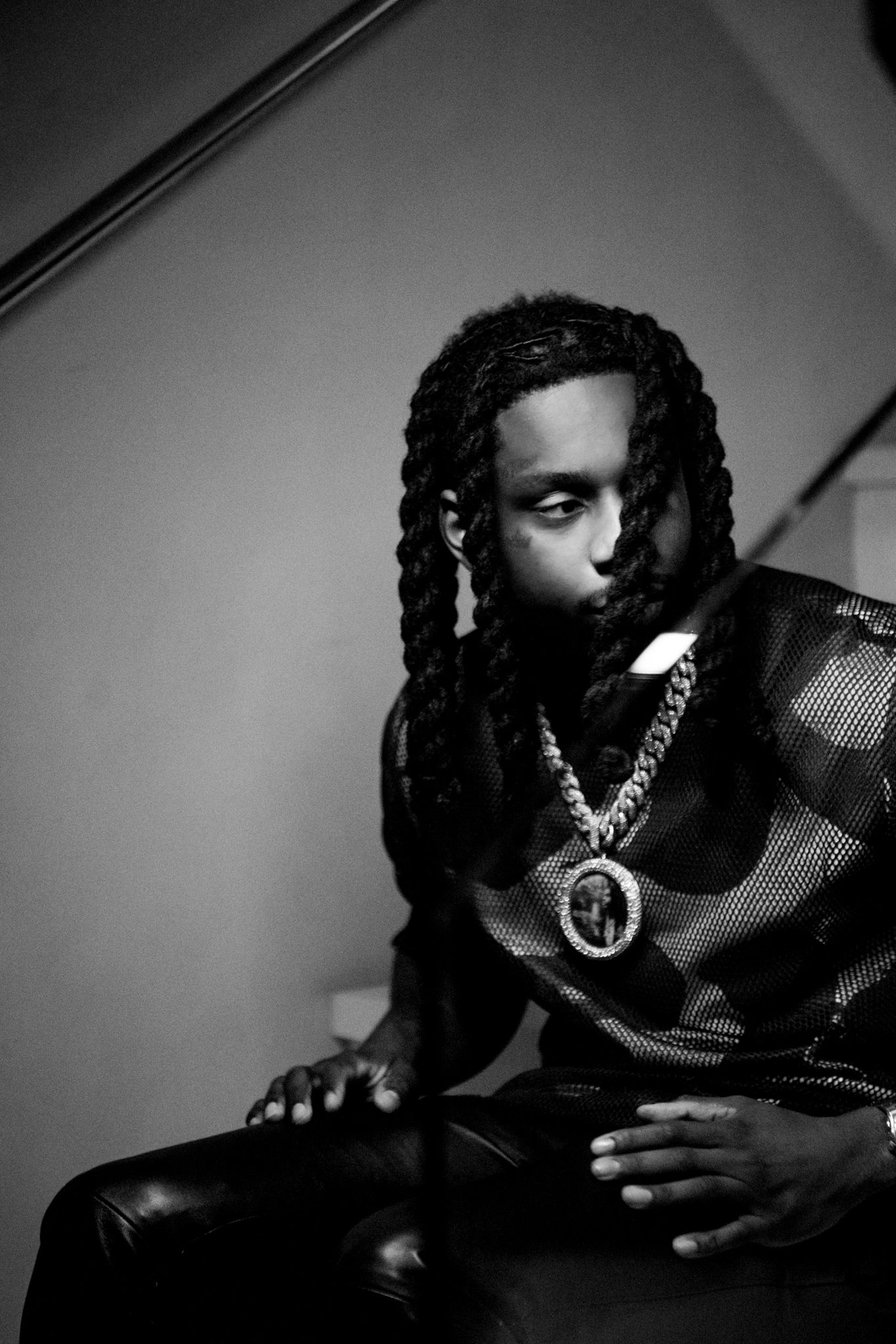 Black and white portrait